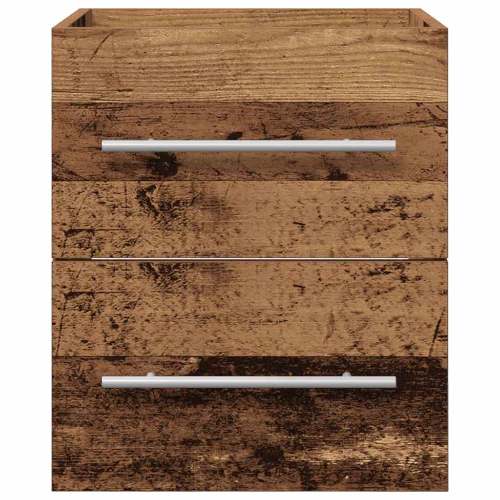 vidaXL Waschbeckenunterschrank Altholz 38,5 x 41 x 48 cm Holzwerkstoff