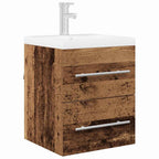 vidaXL Waschbeckenunterschrank Altholz 38,5 x 41 x 48 cm Holzwerkstoff