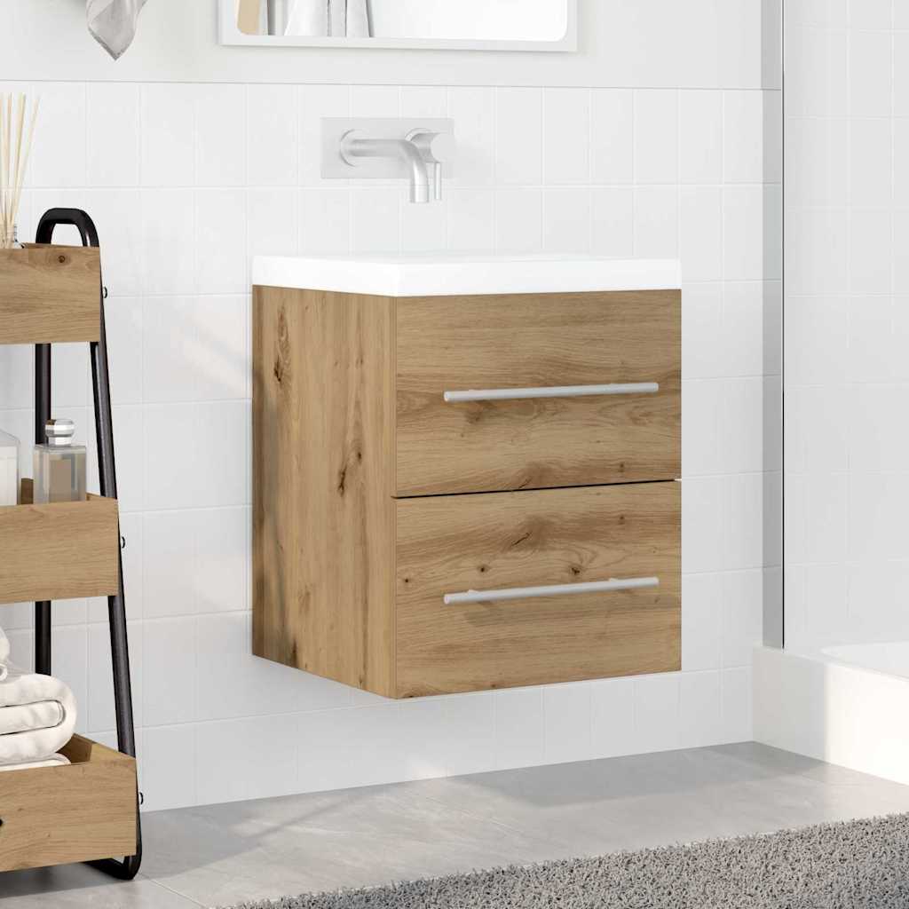 vidaXL Waschbeckenunterschrank Artisan-Eiche 38,5 x 41 x 48 cm