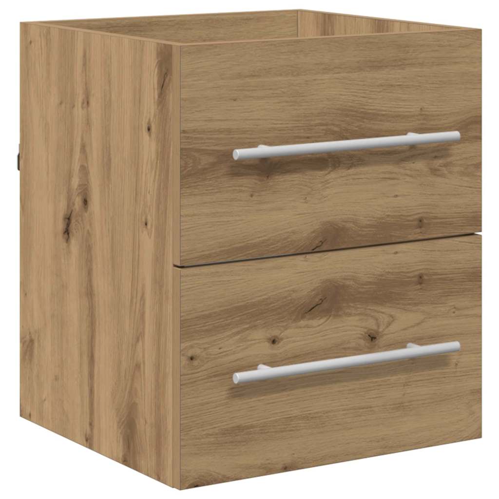vidaXL Waschbeckenunterschrank Artisan-Eiche 38,5 x 41 x 48 cm