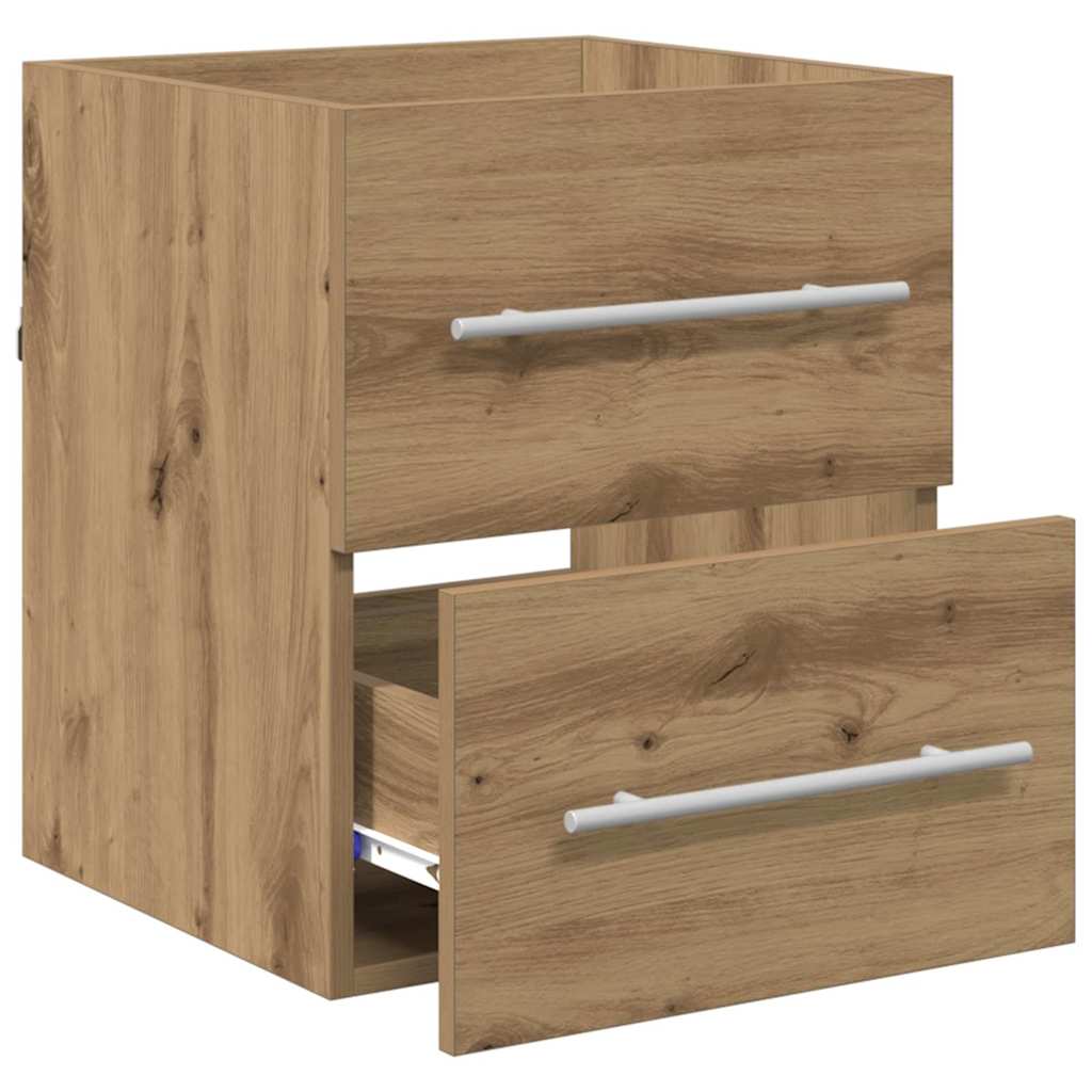 vidaXL Waschbeckenunterschrank Artisan-Eiche 38,5 x 41 x 48 cm