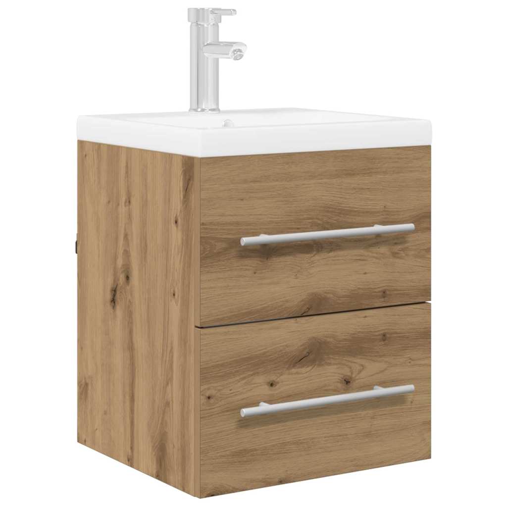 vidaXL Waschbeckenunterschrank Artisan-Eiche 38,5 x 41 x 48 cm