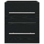 vidaXL Waschbeckenunterschrank Schwarz Eichen-Optik 38,5 x 41 x 48 cm
