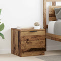 vidaXL Bettschrank 2 pcs Altholz 40 x 39 x 40 cm Holzwerkstoff