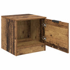 vidaXL Bettschrank 2 pcs Altholz 40 x 39 x 40 cm Holzwerkstoff