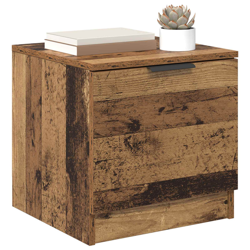 vidaXL Bettschrank 2 pcs Altholz 40 x 39 x 40 cm Holzwerkstoff
