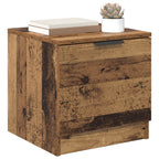 vidaXL Bettschrank 2 pcs Altholz 40 x 39 x 40 cm Holzwerkstoff