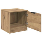 vidaXL Bettschrank 2 pcs Artisan-Eiche 40 x 39 x 40 cm Holzwerkstoff