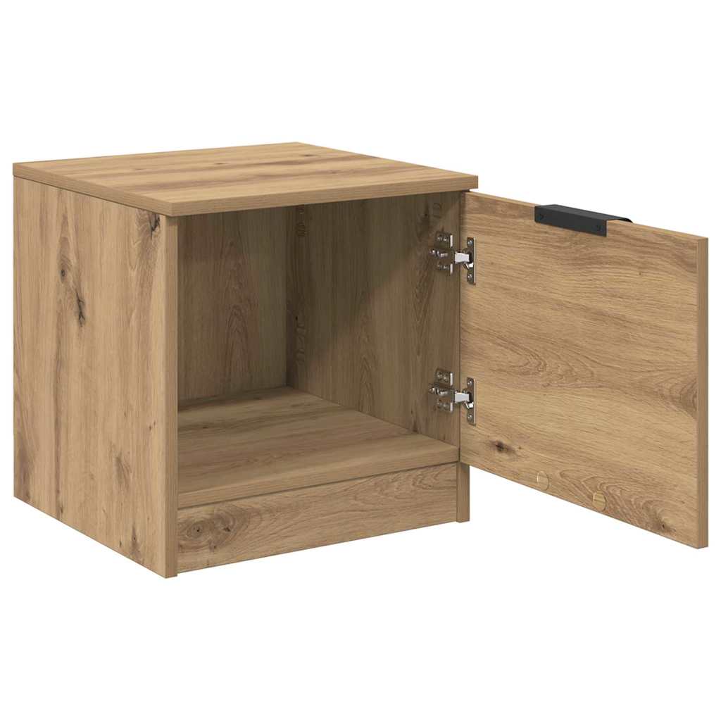vidaXL Bettschrank 2 pcs Artisan-Eiche 40 x 39 x 40 cm Holzwerkstoff