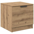 vidaXL Bettschrank 2 pcs Artisan-Eiche 40 x 39 x 40 cm Holzwerkstoff