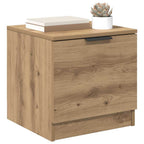 vidaXL Bettschrank 2 pcs Artisan-Eiche 40 x 39 x 40 cm Holzwerkstoff