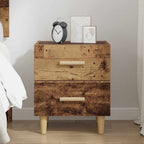 vidaXL Bettschrank Altholz 40 x 35 x 47,5 cm Holzwerkstoff
