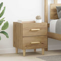 vidaXL Bettschrank Artisan-Eiche 40 x 35 x 47,5 cm Holzwerkstoff