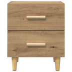 vidaXL Bettschrank Artisan-Eiche 40 x 35 x 47,5 cm Holzwerkstoff