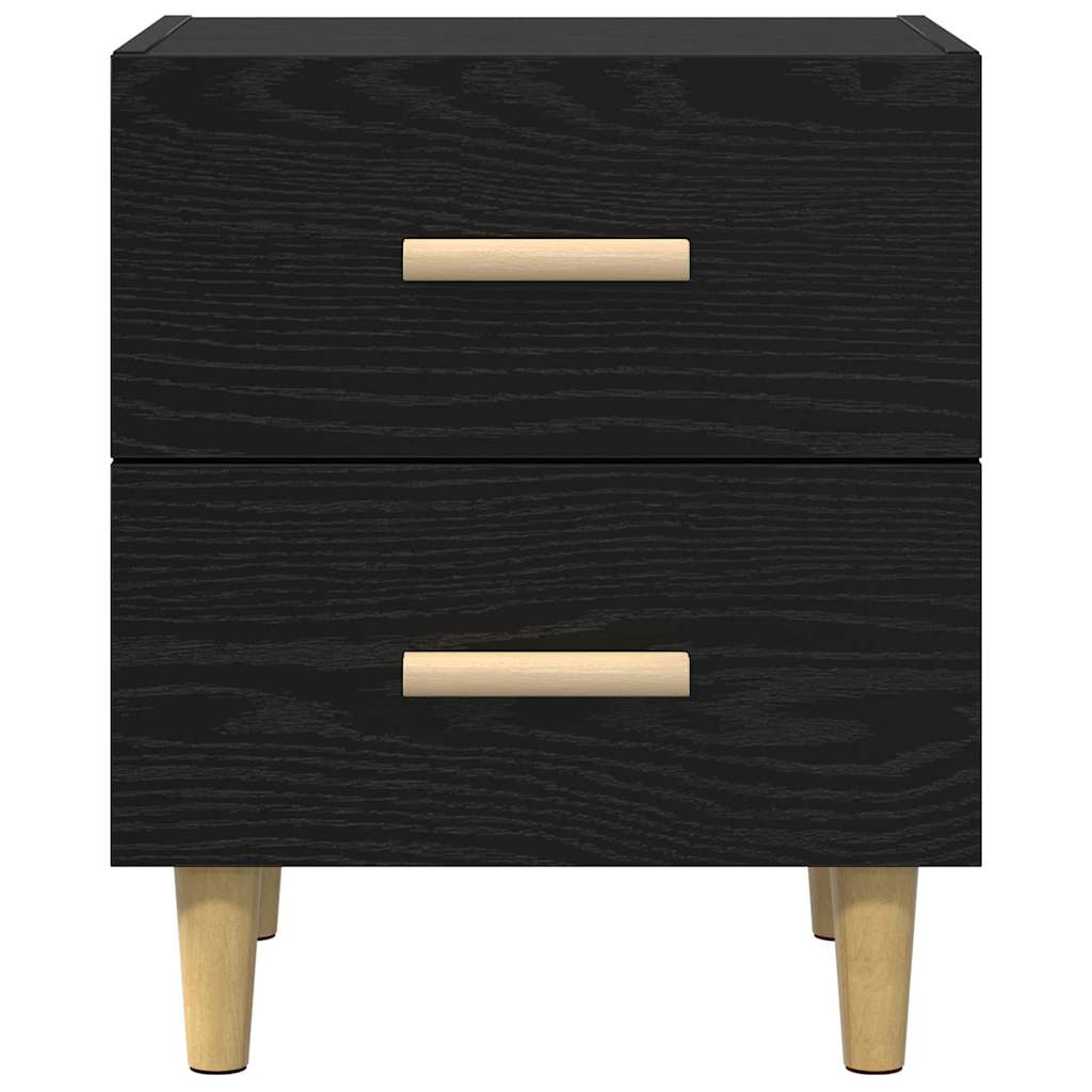 vidaXL Bettschrank Schwarz Eichen-Optik 40 x 35 x 47,5 cm