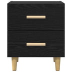 vidaXL Bettschrank Schwarz Eichen-Optik 40 x 35 x 47,5 cm