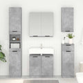 vidaXL Badezimmerschrank Beton Grau 64,5 x 33,5 x 59 cm Holzwerkstoff