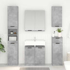 vidaXL Badezimmerschrank Beton Grau 64,5 x 33,5 x 59 cm Holzwerkstoff