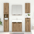 vidaXL Badezimmerschrank mit Tür Artisan-Eiche 64,5 x 33,5 x 59 cm
