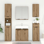 vidaXL Badezimmerschrank mit Tür Artisan-Eiche 64,5 x 33,5 x 59 cm