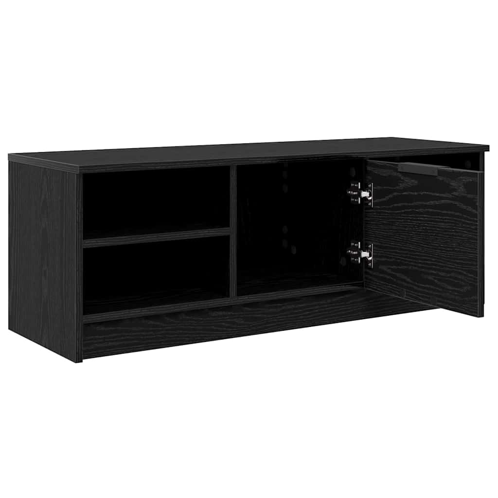 vidaXL TV-Schränk Schwarz Eichen-Optik 102 x 35 x 36,5 cm