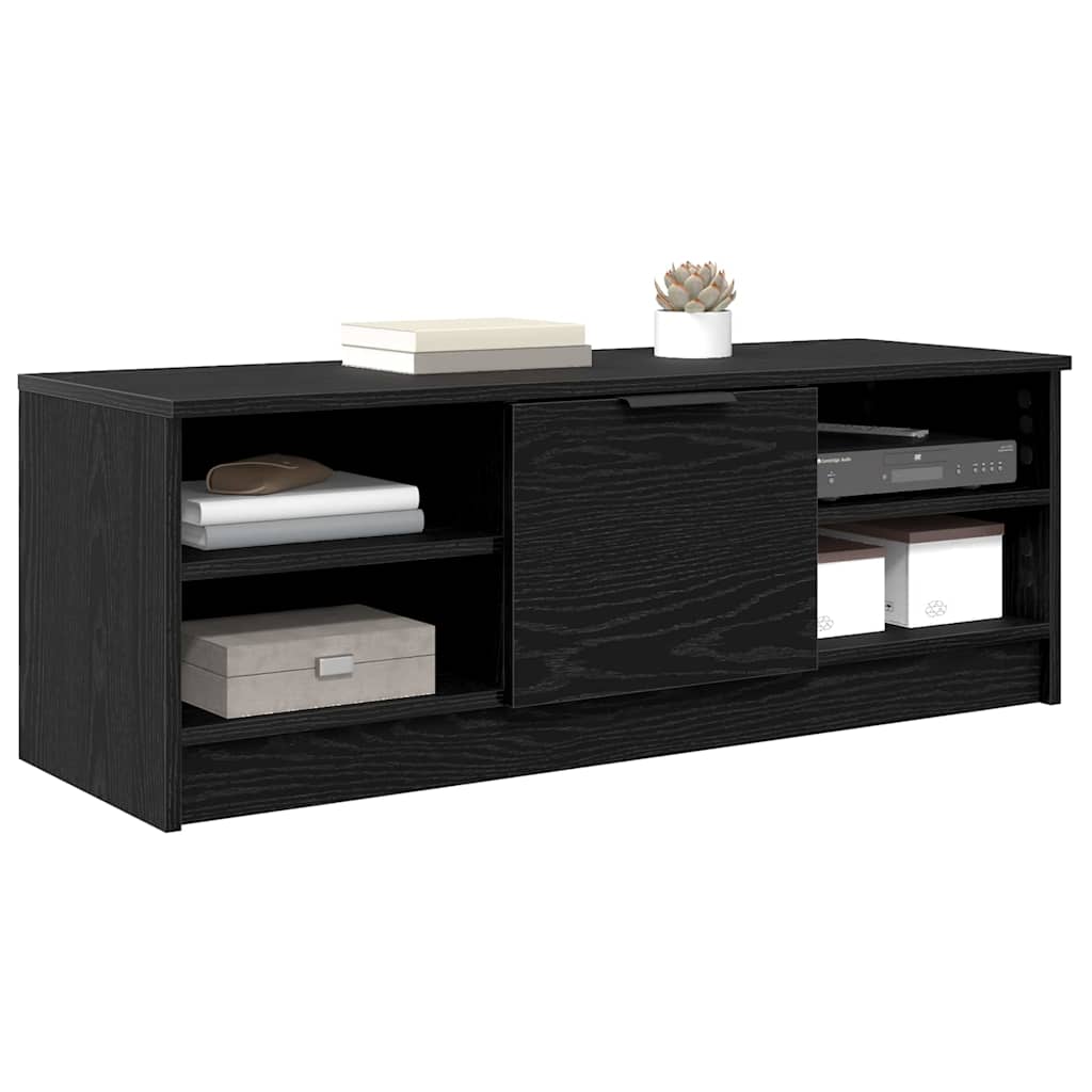 vidaXL TV-Schränk Schwarz Eichen-Optik 102 x 35 x 36,5 cm