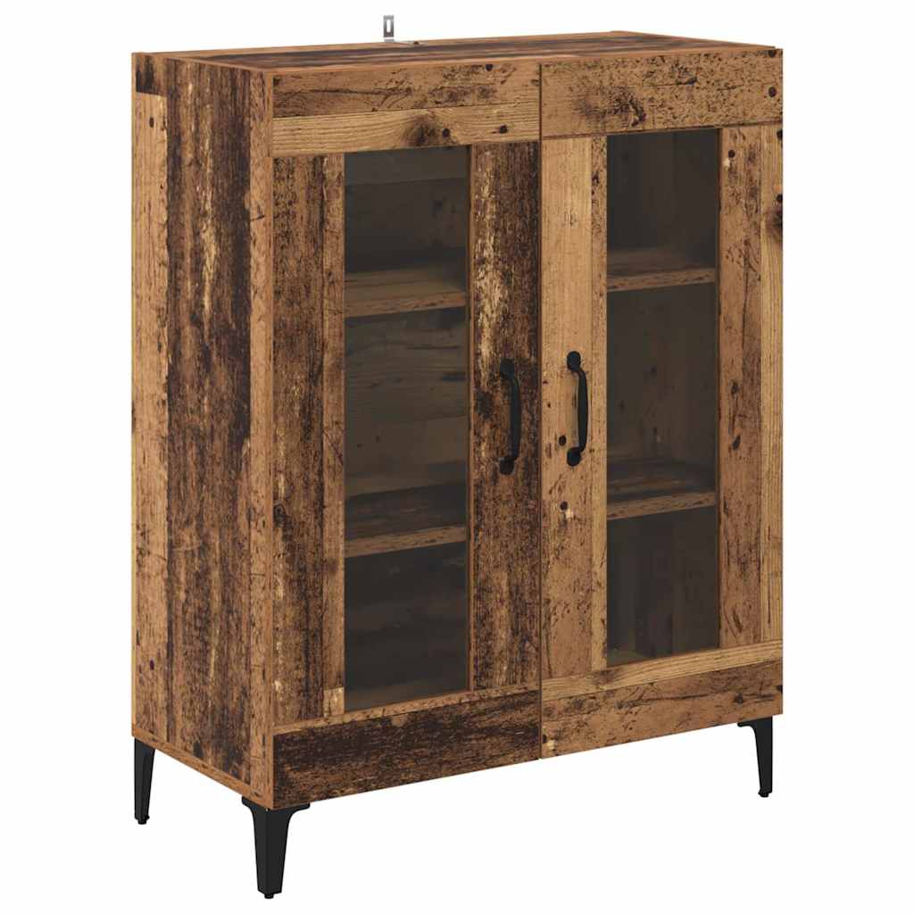 vidaXL Sideboard Altholz 69,5 x 34 x 90 cm Verbundholz und Eisen