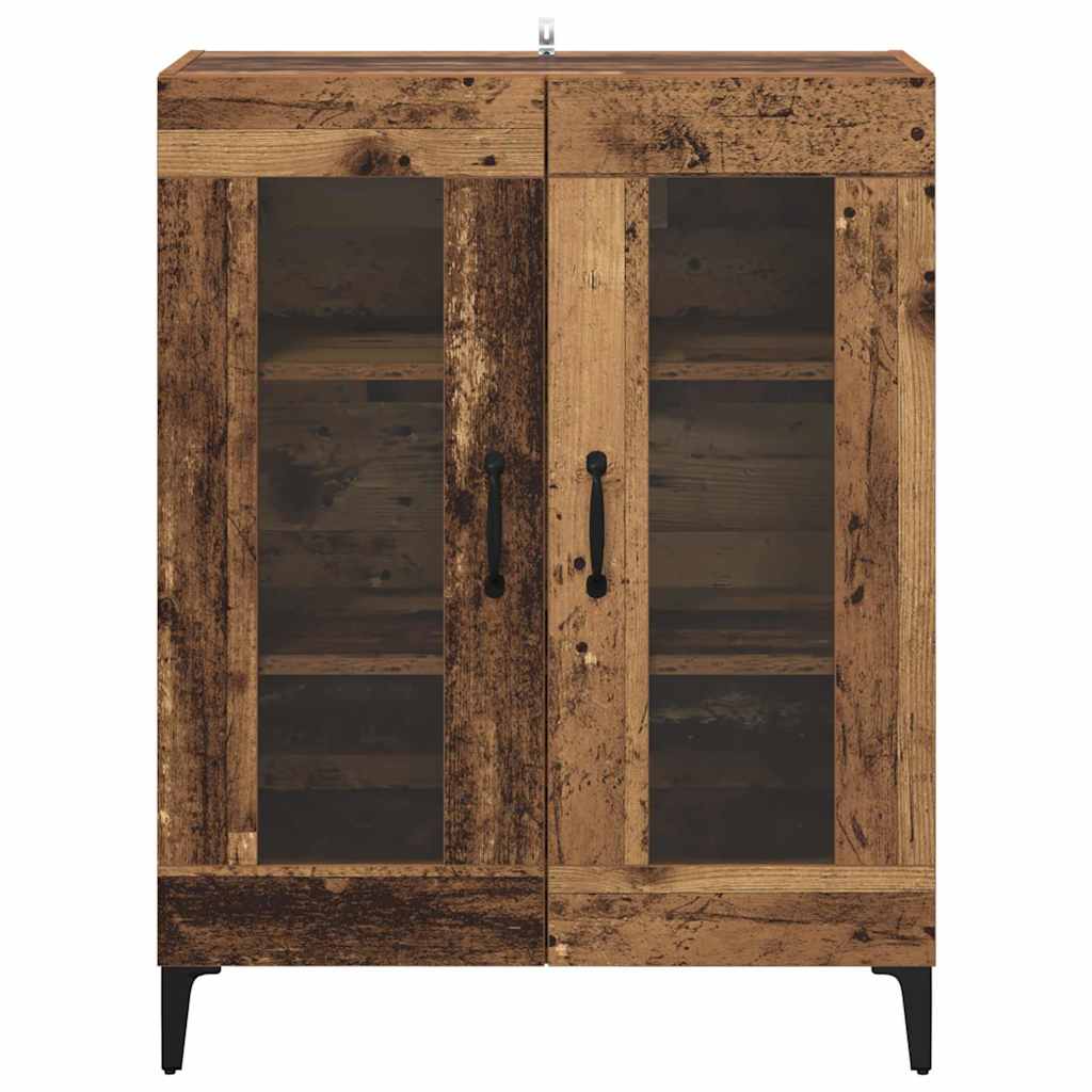 vidaXL Sideboard Altholz 69,5 x 34 x 90 cm Verbundholz und Eisen