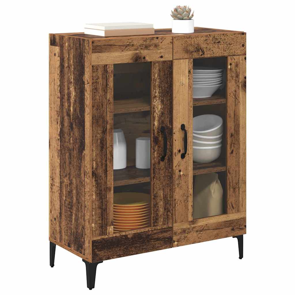vidaXL Sideboard Altholz 69,5 x 34 x 90 cm Verbundholz und Eisen