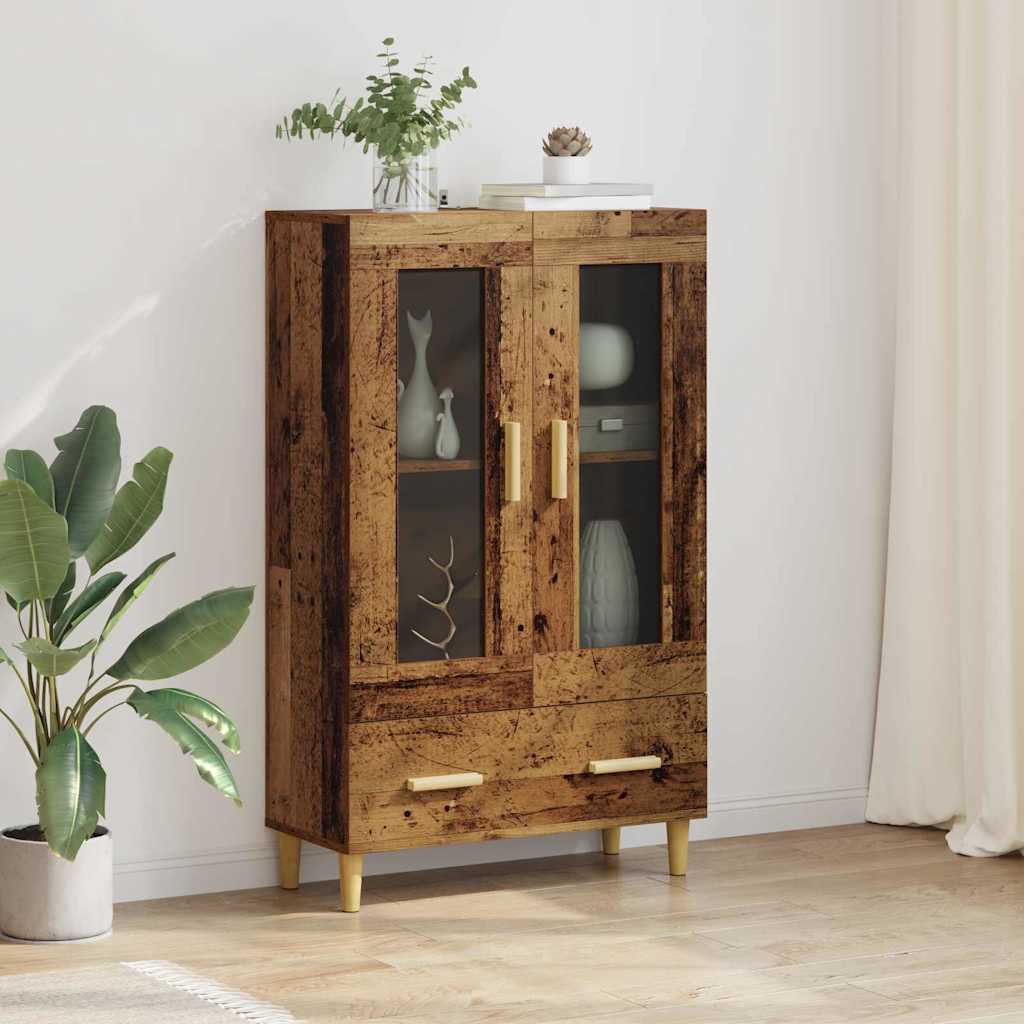 vidaXL Highboard mit Schubladen Altholz 70 x 31 x 115 cm Holzwerkstoff