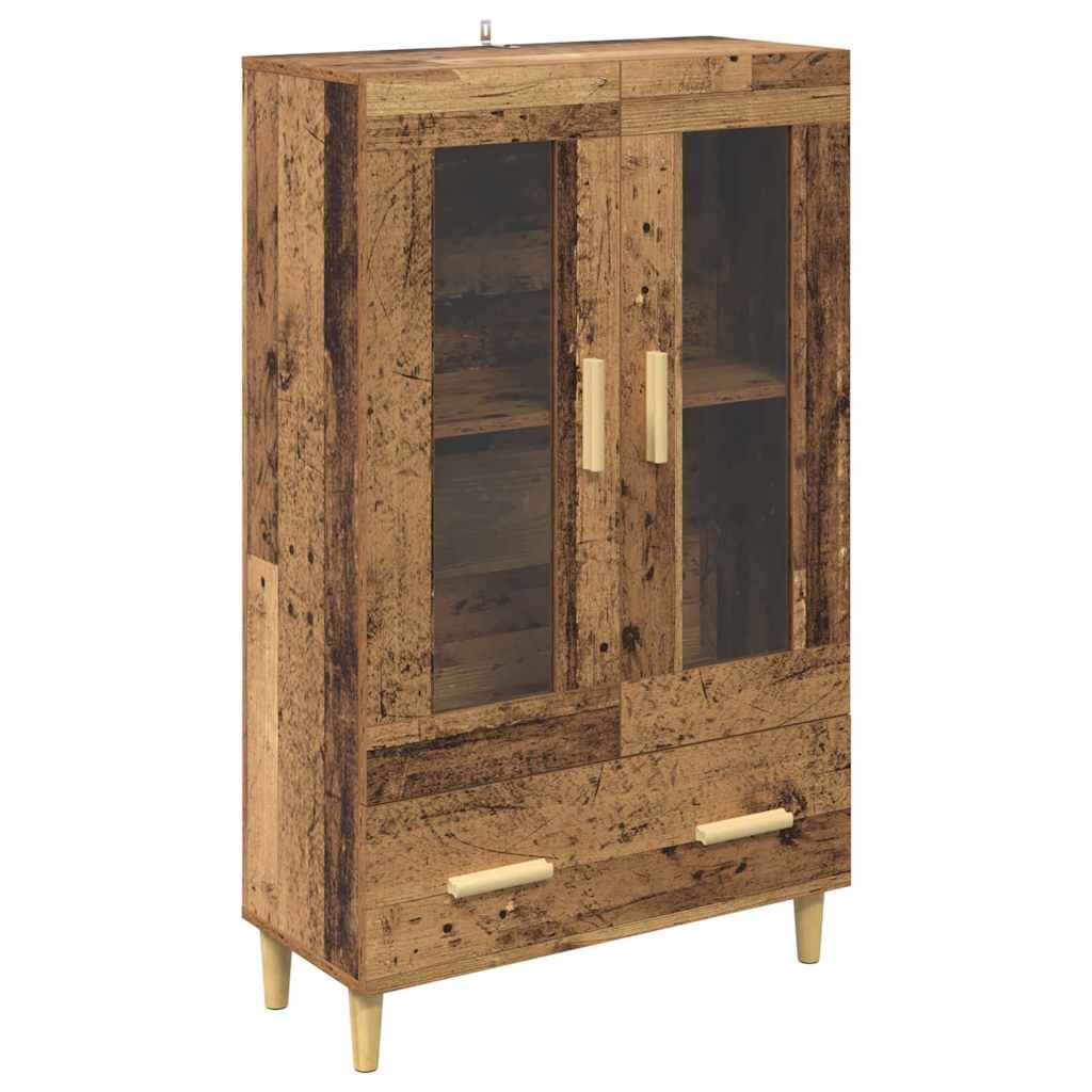vidaXL Highboard mit Schubladen Altholz 70 x 31 x 115 cm Holzwerkstoff