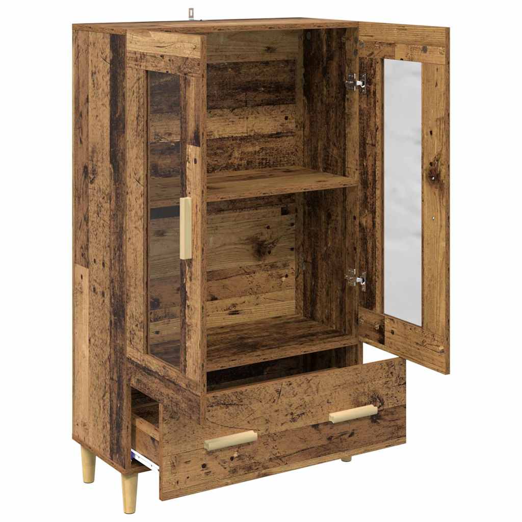 vidaXL Highboard mit Schubladen Altholz 70 x 31 x 115 cm Holzwerkstoff