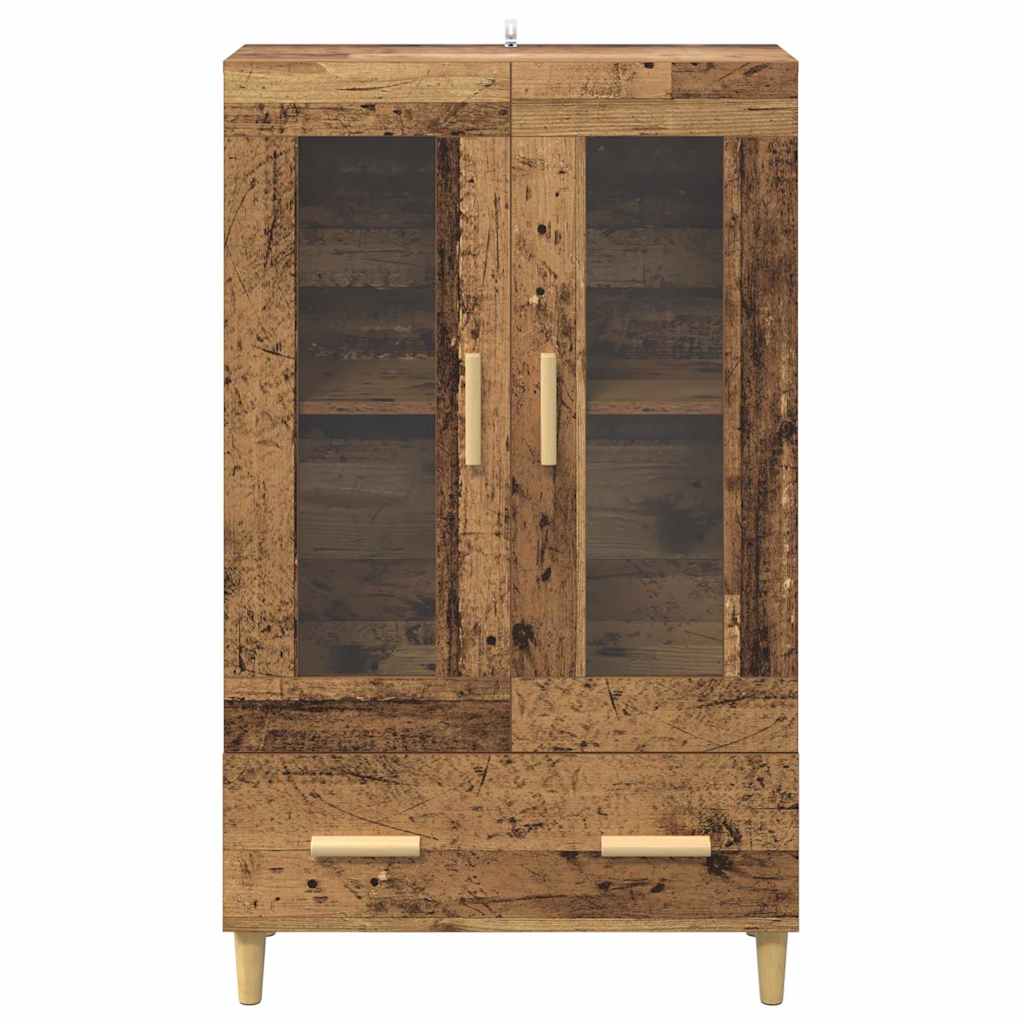 vidaXL Highboard mit Schubladen Altholz 70 x 31 x 115 cm Holzwerkstoff