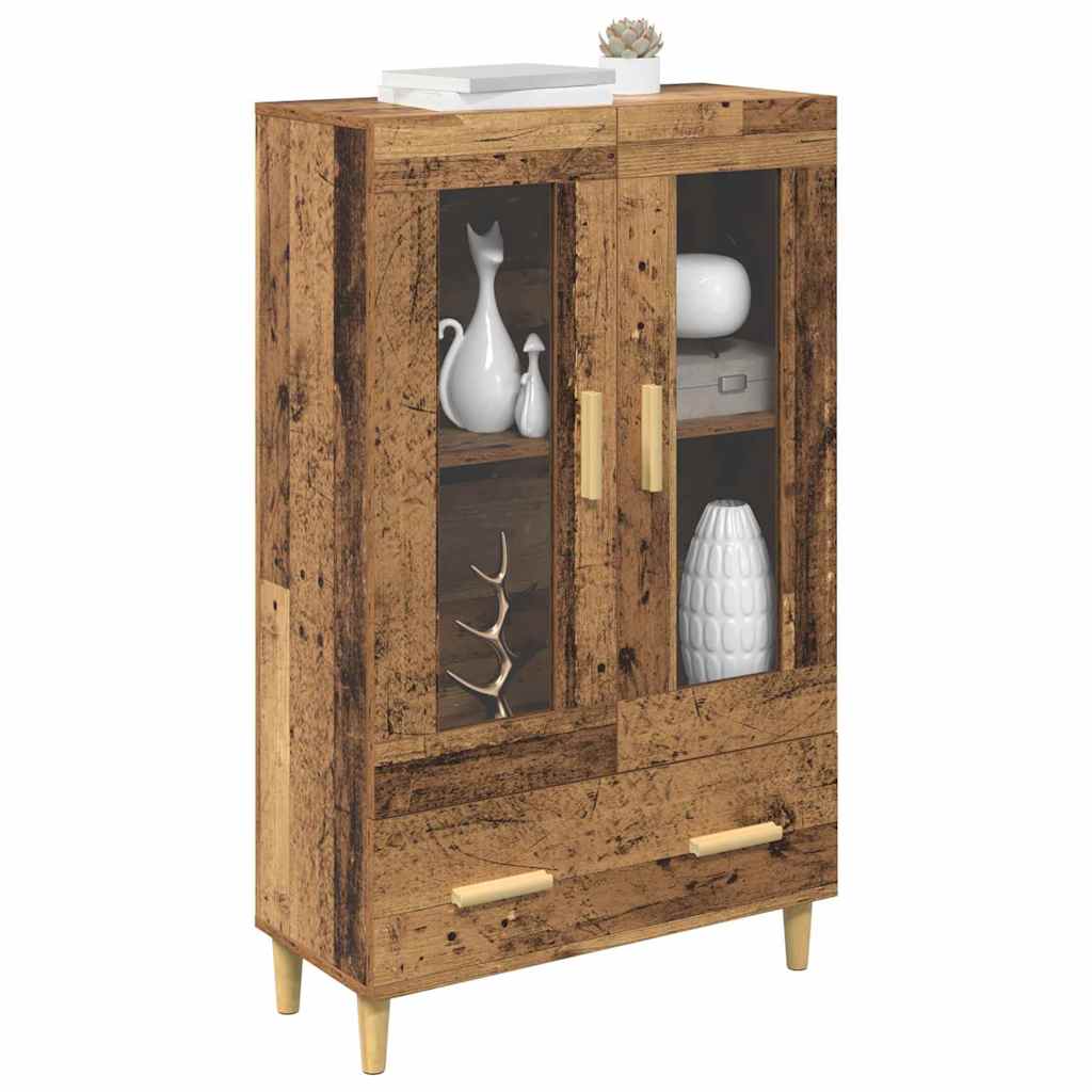 vidaXL Highboard mit Schubladen Altholz 70 x 31 x 115 cm Holzwerkstoff
