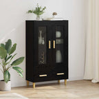 vidaXL Highboard Schwarz Eichen-Optik 70 x 31 x 115 cm Holzwerkstoff