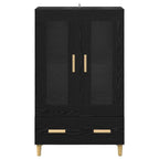 vidaXL Highboard Schwarz Eichen-Optik 70 x 31 x 115 cm Holzwerkstoff