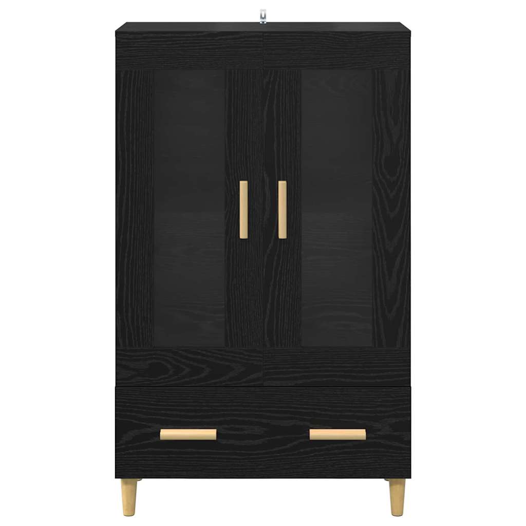 vidaXL Highboard Schwarz Eichen-Optik 70 x 31 x 115 cm Holzwerkstoff