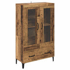 vidaXL Highboard Altholz 70 x 31 x 115 cm Verbundholz und Eisen