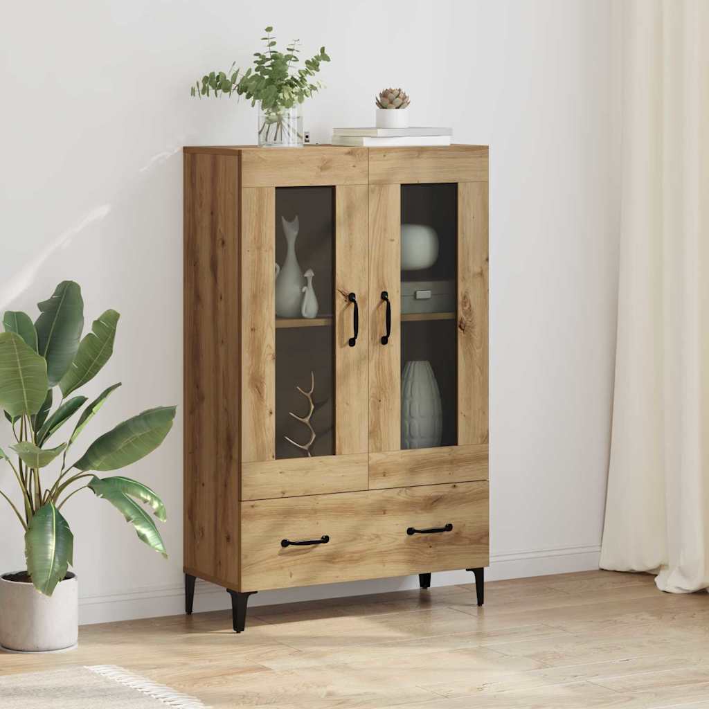 vidaXL Highboard Artisan-Eiche 70 x 31 x 115 cm Verbundholz und Eisen