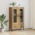 vidaXL Highboard Artisan-Eiche 70 x 31 x 115 cm Verbundholz und Eisen