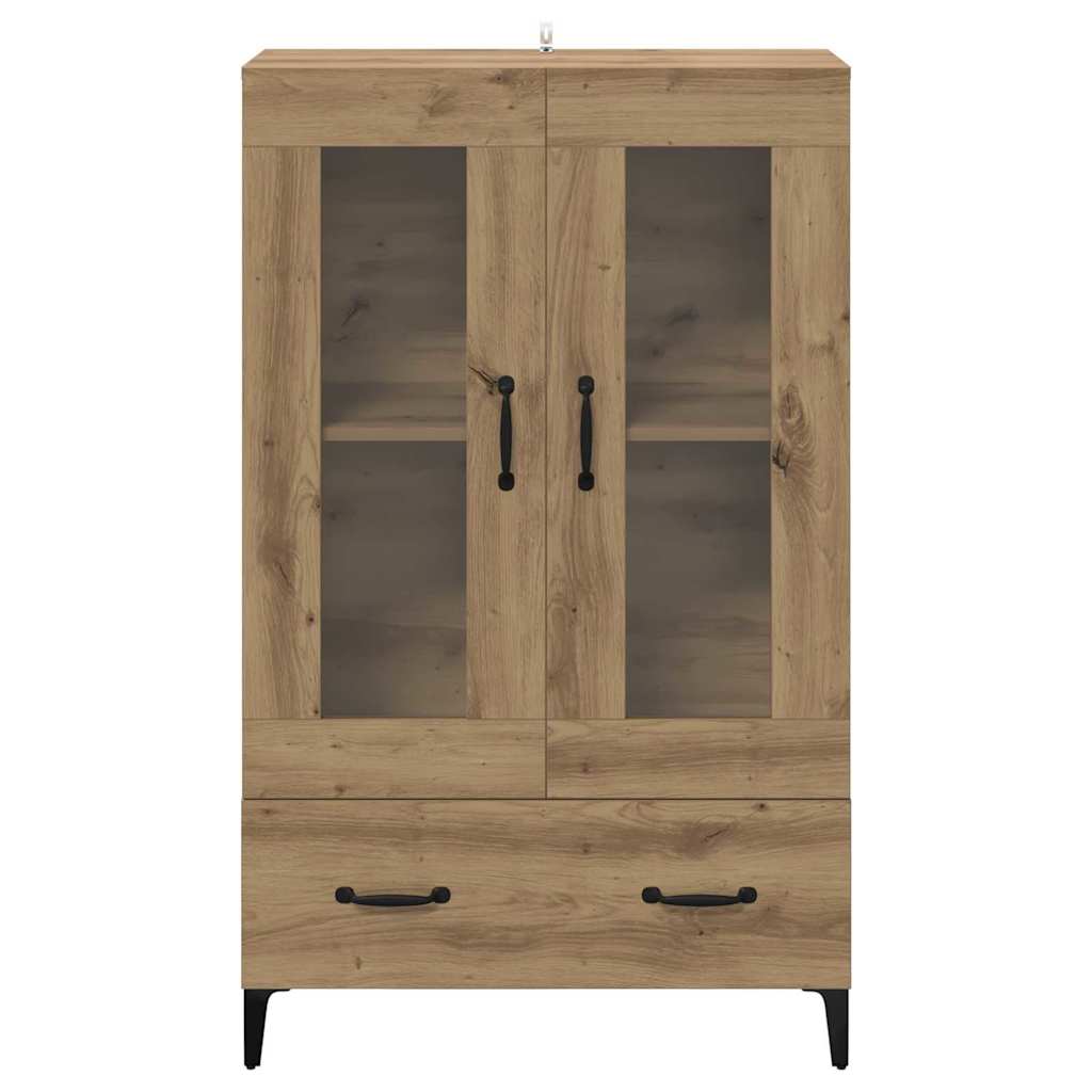 vidaXL Highboard Artisan-Eiche 70 x 31 x 115 cm Verbundholz und Eisen