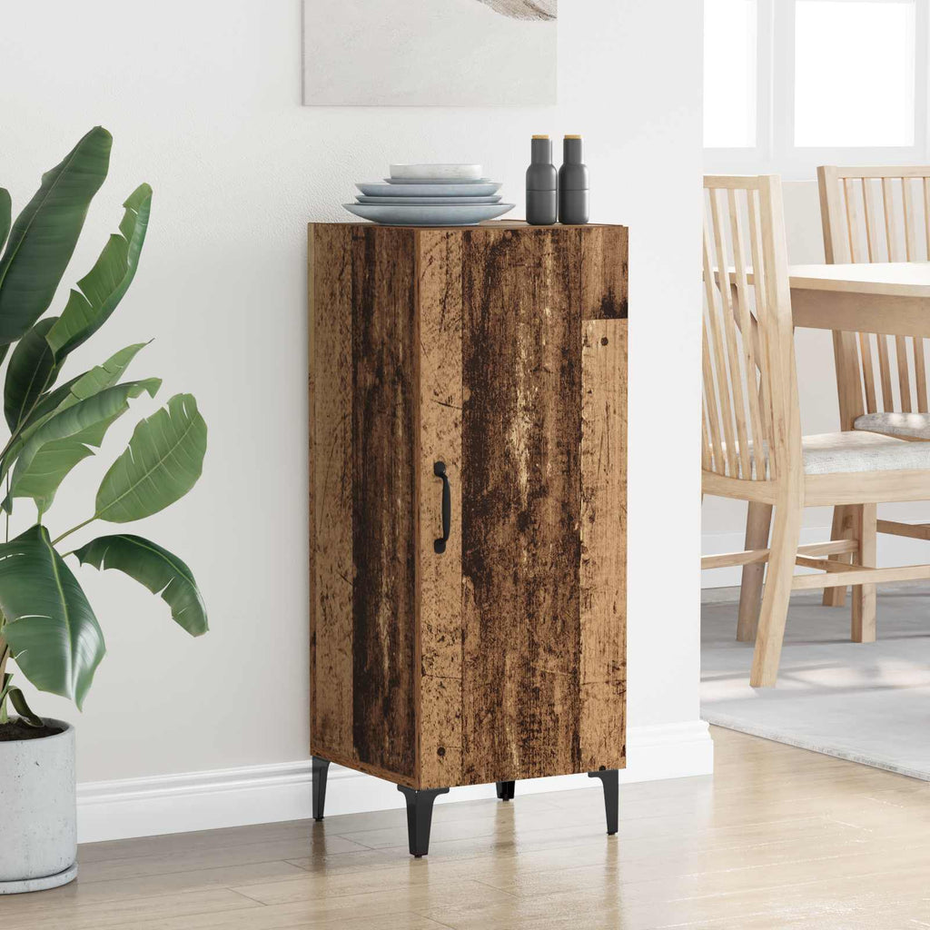 vidaXL Sideboard Wandmontiert Altholz 34,5 x 34 x 90 cm Holzwerkstoff