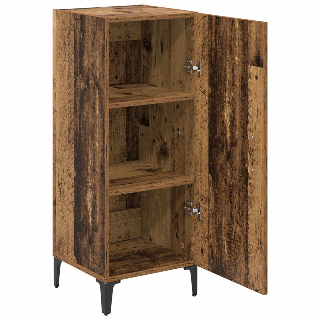 vidaXL Sideboard Wandmontiert Altholz 34,5 x 34 x 90 cm Holzwerkstoff