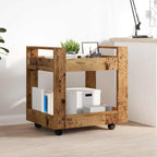 vidaXL Schreibtischwagen Altholz 60 x 45 x 60 cm Holzwerkstoff