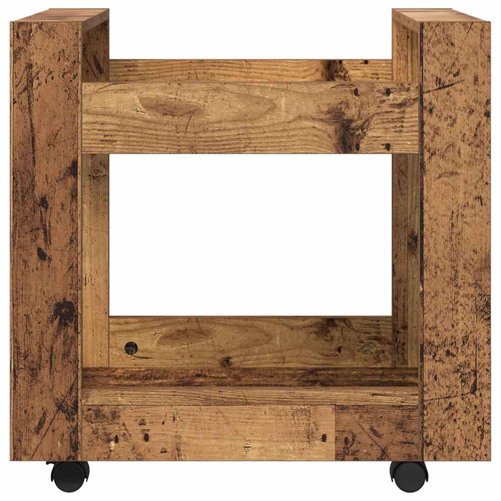 vidaXL Schreibtischwagen Altholz 60 x 45 x 60 cm Holzwerkstoff