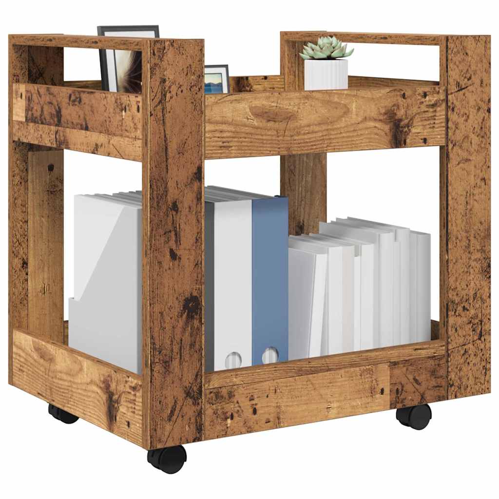vidaXL Schreibtischwagen Altholz 60 x 45 x 60 cm Holzwerkstoff