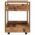 vidaXL Schreibtischwagen Altholz 60 x 45 x 60 cm Holzwerkstoff