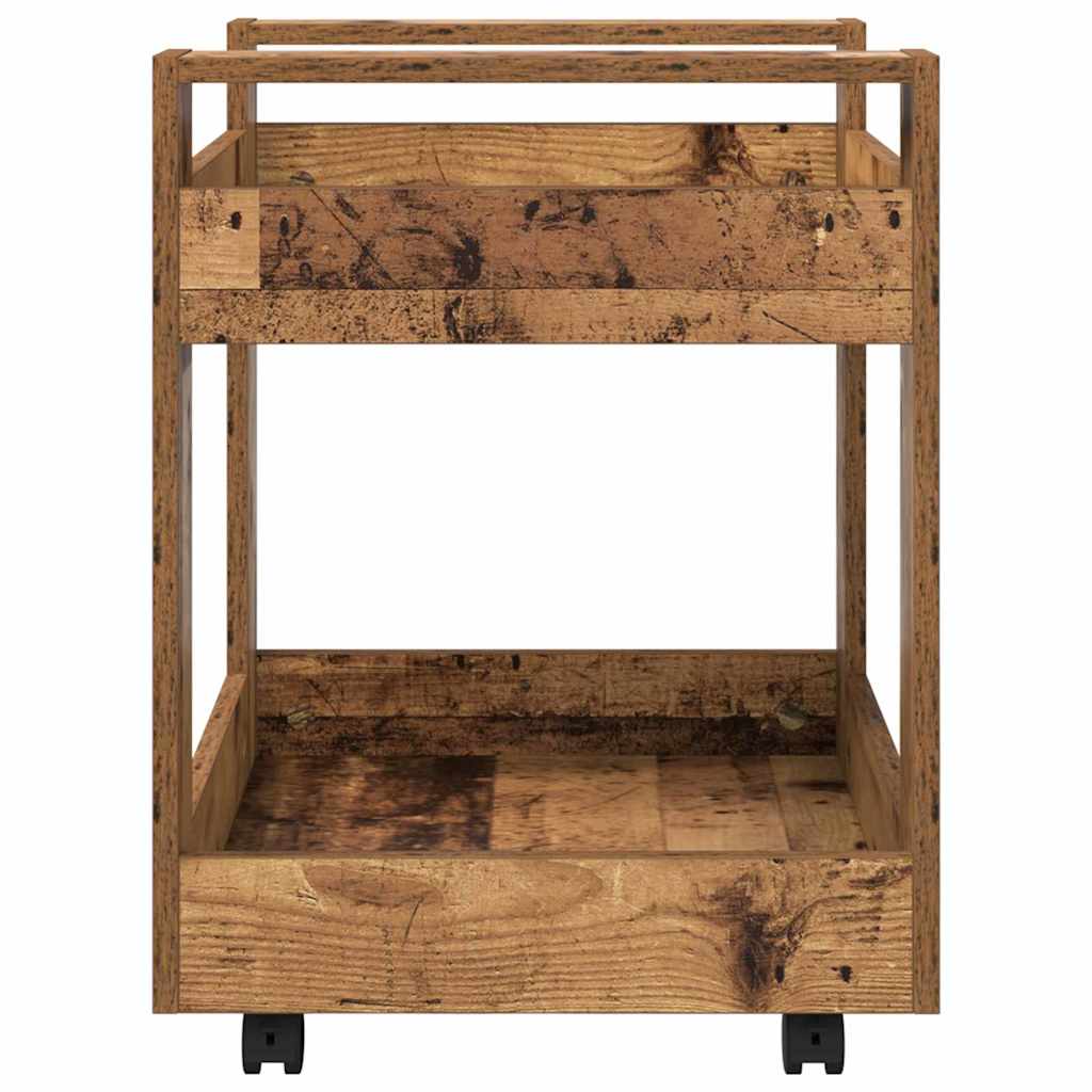 vidaXL Schreibtischwagen Altholz 60 x 45 x 60 cm Holzwerkstoff