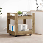 vidaXL Schreibtischwagen Artisan-Eiche 60 x 45 x 60 cm Holzwerkstoff