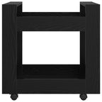 vidaXL Schreibtischwagen Schwarz Eichen-Optik 60 x 45 x 60 cm